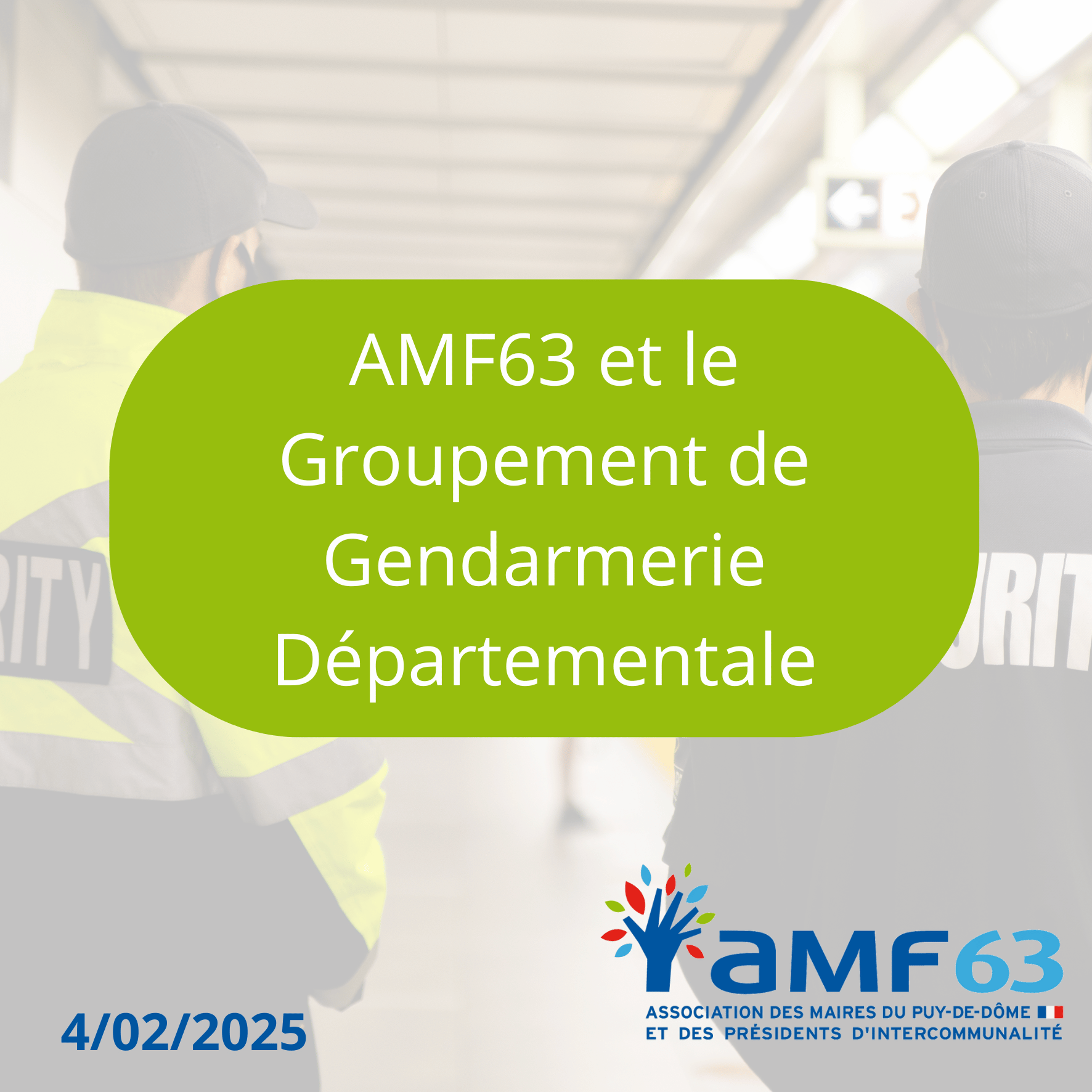Communiqué de presse : AMF63 et le Groupement de Gendarmerie Départementale