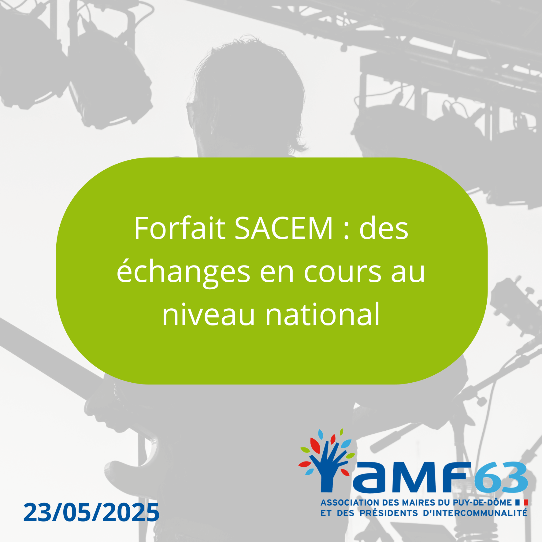 Forfait SACEM : des échanges en cours au niveau national