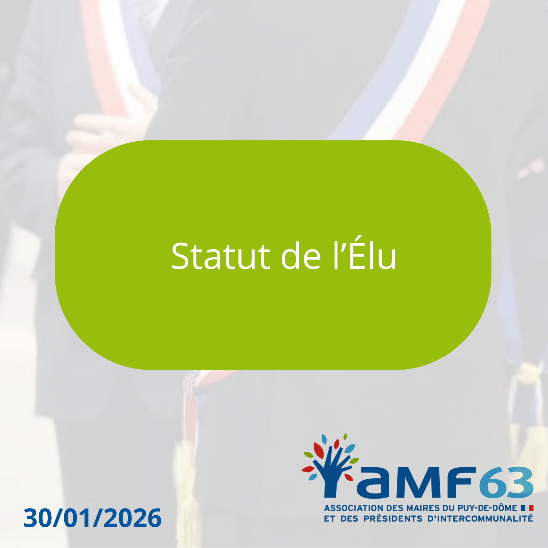 Webinaire de l’AMF : « Statut de l’élu local : quelles sont les principales dispositions applicables en fin de mandat ? »