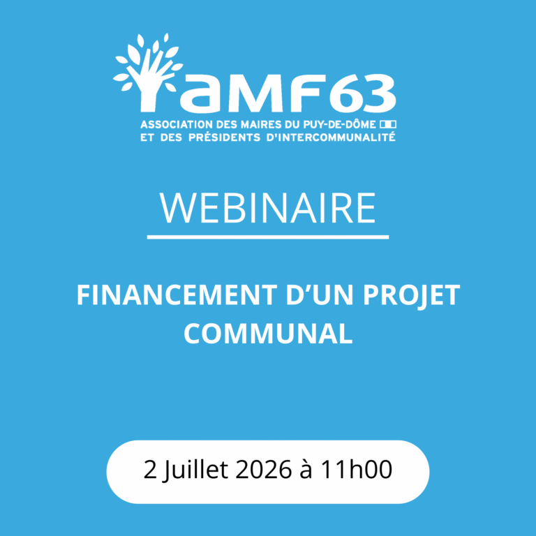 WEBINAIRE : Financement d&rsquo;un projet communal