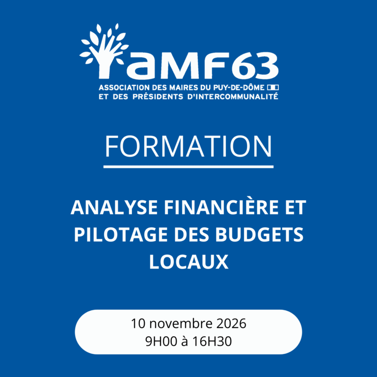 Analyse financière et pilotage des budgets locaux animée par Monsieur Frédéric MICARD